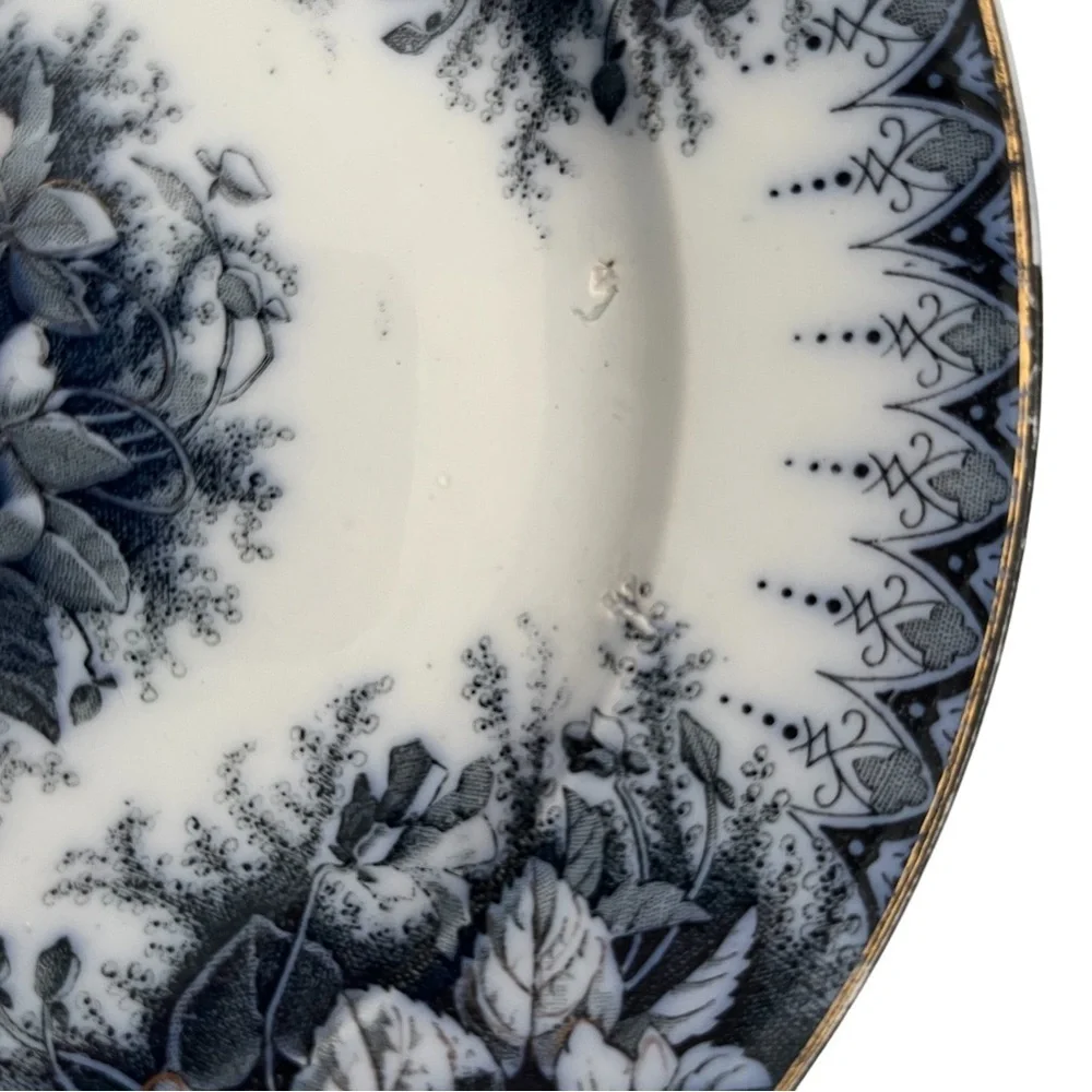 Flow Blue Violette K&G Luneville France Plates (set of 4)